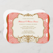 Dîner de répétition à thème marocain Invitation (Devant / Derrière)