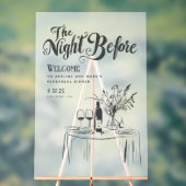 Dîner de répétition Affiche de bienvenue main tiré (Neutre)