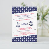 Dîner de répétition Anchors - Invitation 3X5 (Debout devant)