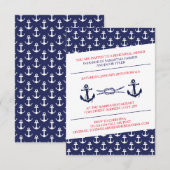 Dîner de répétition Anchors - Invitation 3X5 (Devant / Derrière)