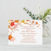 Dîner de répétition automne feuilles invitations a (Debout devant)