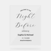 Dîner De Répétition Bienvenue La Nuit Avant (Recto)