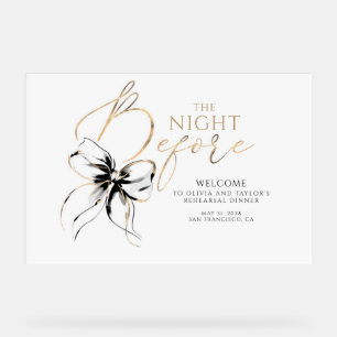 Dîner de répétition Bienvenue Noir Nœud Papillon