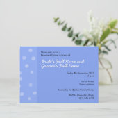 Dîner de répétition bleu Dots peints Invitation (Debout devant)