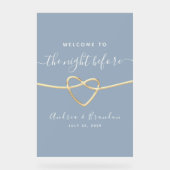 Dîner de répétition bleu Dusty (Recto)