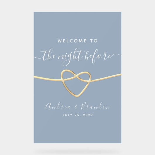 Dîner de répétition bleu Dusty (Recto)