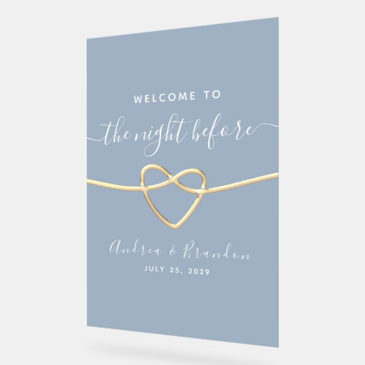 Dîner de répétition bleu Dusty (Angle)