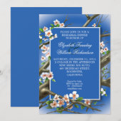 dîner de répétition bleu élégant invitation (Devant / Derrière)