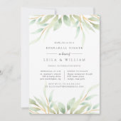 Dîner de répétition botanique aérien Invitation (Devant)