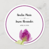 Dîner de répétition Carte de remerciements pourpre (Dos)