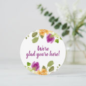 Dîner de répétition Carte de remerciements pourpre (Debout devant)