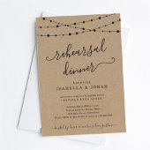 Dîner de répétition classique Invitation