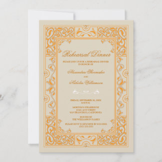 Dîner de répétition classique Vignette Invitation 