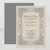 Dîner de répétition classique Vignette Invitation  (Devant / Derrière)