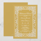 Dîner de répétition classique Vignette Invitation  (Devant / Derrière)