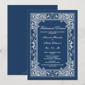 Dîner de répétition classique Vignette Invitation (Devant / Derrière)