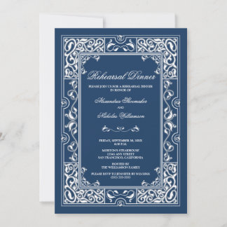 Dîner de répétition classique Vignette Invitation 