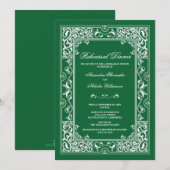 Dîner de répétition classique Vignette Invitation  (Devant / Derrière)