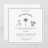 Dîner de répétition Coastal Cowboy Invitations (Devant / Derrière)