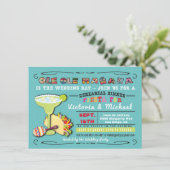 Dîner de répétition coloré mexicain Invitations (Debout devant)