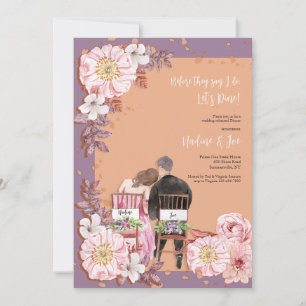 Dîner de répétition Couple Invitation