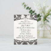 Dîner de répétition Damask Elegance Invitation (Debout devant)