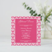 Dîner de répétition Damask stupéfiant Invitation ( (Debout devant)
