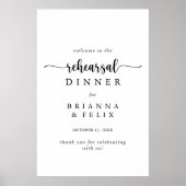 Dîner de répétition de calligraphie Affiche de bie (Devant)