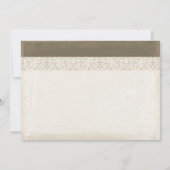 dîner de répétition de dessin de fleur invitation (Dos)
