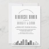 Dîner de répétition de Houston | Invitation Skylin (Devant)