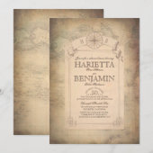 Dîner de répétition de la carte des voyages du mon (Devant / Derrière)