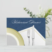 Dîner de répétition de l'endroit Invitation (marin (Debout devant)