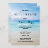 Dîner de répétition de plage colorée Invitation (Devant / Derrière)