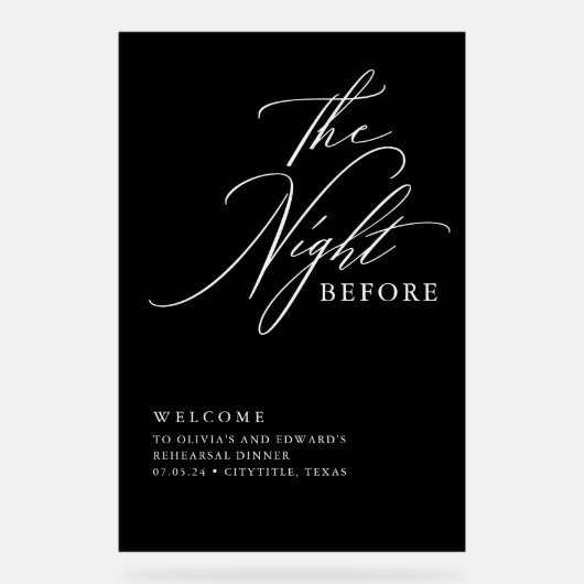 Dîner de répétition de script moderne Bienvenue no (Recto)