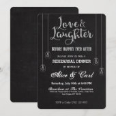 Dîner de répétition de style chalk Invitation 02 (Devant / Derrière)