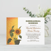 dîner de répétition de tournesol invitation (Debout devant)