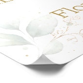 Dîner de répétition de verdure Affiche de bienvenu (Coin)