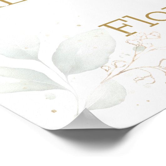 Dîner de répétition de verdure Affiche de bienvenu (Coin)