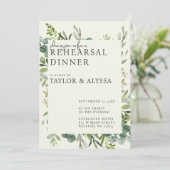 Dîner de répétition de verdure Invitation (Debout devant)