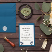 Dîner de répétition Delft Blue Tulip Invitation