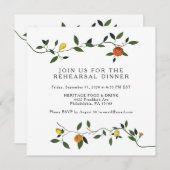 Dîner de répétition des citrons Invitation de la v (Devant / Derrière)