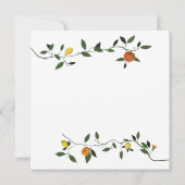 Dîner de répétition des citrons Invitation de la v (Dos)