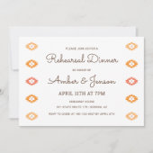 Dîner de répétition Desert Chic Sedona Invitation (Devant)