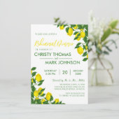 Dîner de répétition d'été citron Invitation (Debout devant)