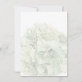 Dîner de répétition d'hydrangea vert invitation hy (Dos)