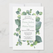 Dîner de répétition du cadre Eucalyptus Invitation (Devant)