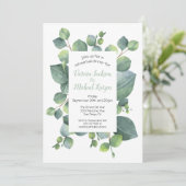 Dîner de répétition du cadre Eucalyptus Invitation (Debout devant)