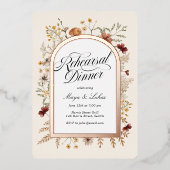 Dîner de répétition du jardin de Sedona Invitation (Recto)