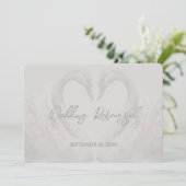 Dîner de répétition du Mariage de cygne Invitation (Debout devant)