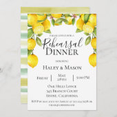 Dîner de répétition du verger d'agrumes Invitation (Devant / Derrière)